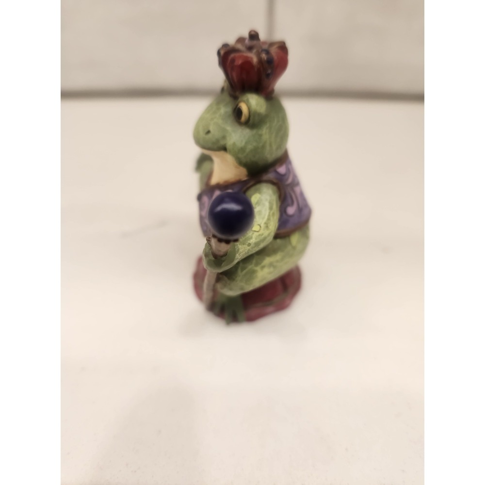 Jim Shore Heartwood Creek Mini Frog Prince King With Crown, 3-Inch 4021440 - Picture 5 of 9